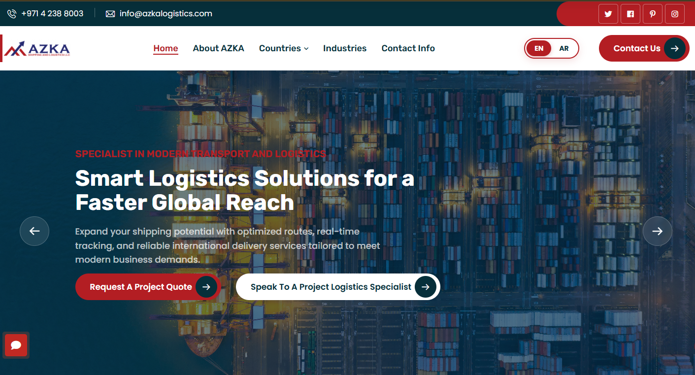 Azka Smart Logistics Portal