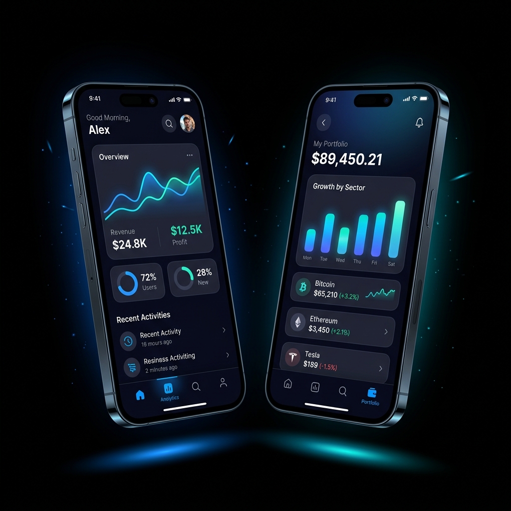 eCraftz mobile app dashboard